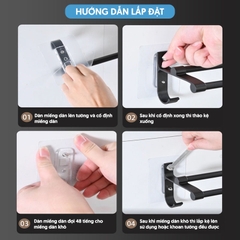 Miếng dán thay thế vít đôi cho giá treo khăn 5277, kệ góc 6636