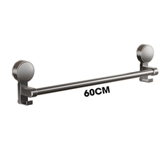Giá treo khăn nhà tắm có móc hút chân không LD-5250, nhôm anod không rỉ, không cần khoan đục, dễ dàng lắp đặt