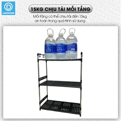 Kệ nhà bếp, kệ để đồ gia dụng nồi cơm điện, lò vi sóng, nồi chiên không dầu LD-3642, khung inox không rỉ chịu tải lớn
