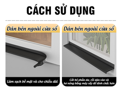 Tấm chắn nước mưa cho cửa sổ ngoài trời D1994, giúp ngăn mưa tạt và nước thấm lậu qua khe cửa sổ