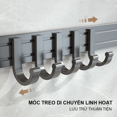 Giá kệ treo khăn đa năng nhôm anod SQ-6255