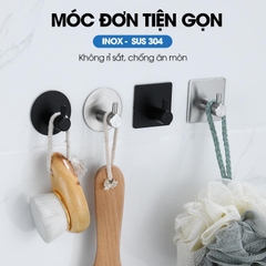 Móc dán tường móc treo đồ INOX 304 không rỉ IN02