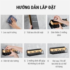 Kệ treo bàn chải, kem đánh răng SQ-5268