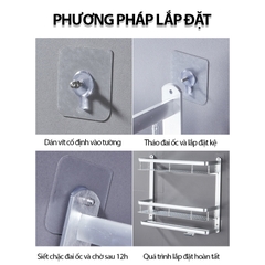 Vít dán tường không cần khoan đục để treo vật dụng, kệ nhà tắm nhà bếp