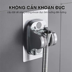 Giá đỡ vòi hoa sen dán tường có thể điều chỉnh góc nghiêng