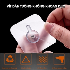 Vít dán tường không cần khoan đục để treo vật dụng, kệ nhà tắm nhà bếp