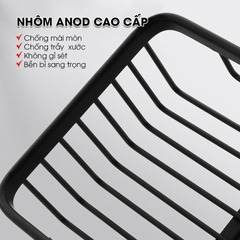 Kệ toilet để trên bồn vệ sinh nhà tắm SQ-5706 Nhôm Anod không gỉ