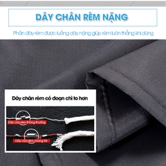 Rèm treo nhà tắm vài Poliester cao cấp Xám Trơn