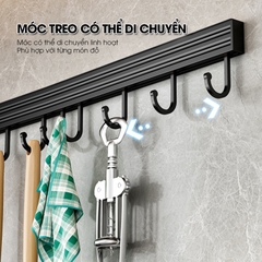 Móc treo đồ nhà bếp nồi xoong dao kéo RX06 Nhôm Anod không rỉ