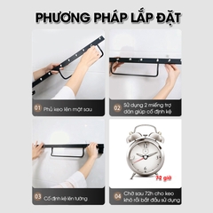 Móc treo đồ nhà bếp nồi xoong dao kéo RX06 Nhôm Anod không rỉ