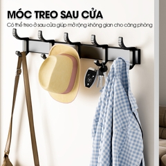 Móc treo dán tường treo quần áo, túi sách, vật dụng trong nhà RX04 Nhôm Anod không rỉ
