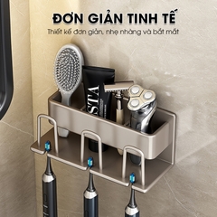Kệ treo bàn chải và cốc đánh răng kèm cốc SQ-5268C