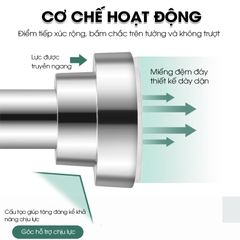 Thanh treo rèm nhà tắm, cửa sổ, ban công thanh treo quần áo thép không rỉ