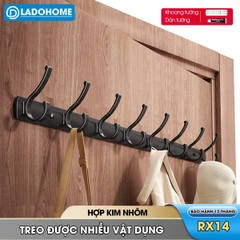 Móc treo tường RX14 Nhôm anod không rỉ, móc treo quần áo phòng ngủ, phòng khách, nhà tắm, nhà bếp, móc treo sau cửa