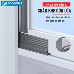 Chặn khe cửa sổ, cửa lùa, cửa sổ đường ray hoặc cửa đóng mở D1960 có sẵn keo dán giúp ngăn gió bụi, côn trùng và cách âm