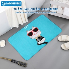 Thảm lau chân hoạt hình 40x60 lông Cashmere dày 10mm siêu thấm hút họa tiết dễ thương