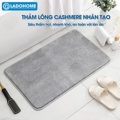 Thảm chùi chân lâu chân lông cashmere nhân tạo