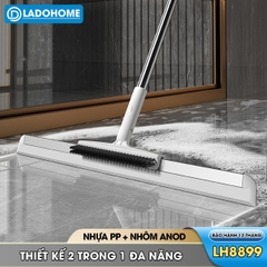 Cây gạt nước chà sàn nhà tắm 2 trong 1, chổi cọ sàn và gạt nước toilet LH-8899