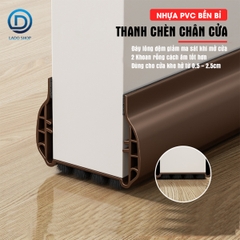 Thanh chèn chân cửa cải tiến với 2 lớp tăng khả năng cách âm và đáy lông đệm dể dàng đóng mở, ngăn côn trùng và gió bụi