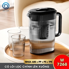 Ấm đựng trà, nước hoa quả có lõi lọc để bàn tủ lạnh W7268
