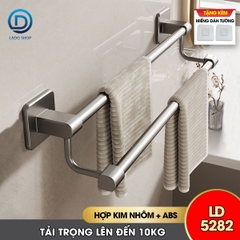 Giá treo khăn nhà tắm LD-5282 hợp kim nhôm không rỉ