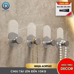 Móc treo khăn treo đồ decor phòng tắm vật liệu Acrylic cao cấp AR10 tặng kèm keo dán