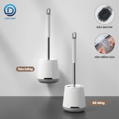 Cọ chà bồn cầu toilet đầu silicon LD-8101