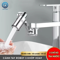 Vòi xoay mở rộng gắng vòi lavabo bồn rửa mặt 9305 với cánh tay cơ động bánh răng kép