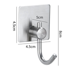 Móc dán tường móc treo đồ INOX 304 không rỉ IN02