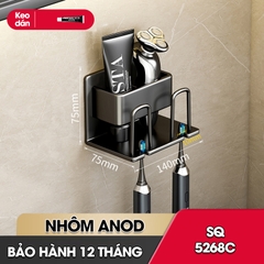 Kệ treo bàn chải và cốc đánh răng kèm cốc SQ-5268C