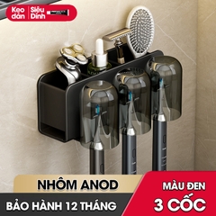 Kệ treo bàn chải và kem đánh răng có kèm cốc và dụng cụ nhã kem tự động LH-5478C
