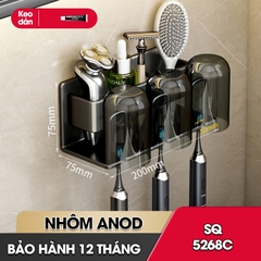 Kệ treo bàn chải và cốc đánh răng kèm cốc SQ-5268C