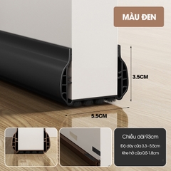 Thanh chèn chân cửa cải tiến với 2 lớp tăng khả năng cách âm và đáy lông đệm dể dàng đóng mở, ngăn côn trùng và gió bụi