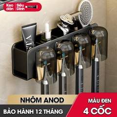 Kệ treo bàn chải và kem đánh răng có kèm cốc và dụng cụ nhã kem tự động LH-5478C