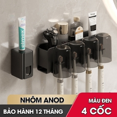 Kệ treo bàn chải và kem đánh răng có kèm cốc và dụng cụ nhã kem tự động LH-5478C