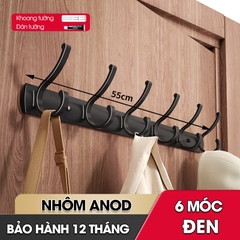 Móc treo tường RX14 Nhôm anod không rỉ, móc treo quần áo phòng ngủ, phòng khách, nhà tắm, nhà bếp, móc treo sau cửa