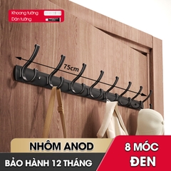 Móc treo tường RX14 Nhôm anod không rỉ, móc treo quần áo phòng ngủ, phòng khách, nhà tắm, nhà bếp, móc treo sau cửa