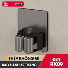 Móc kẹp cây lau nhà treo tường thép không rỉ RX09