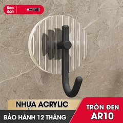Móc treo khăn treo đồ decor phòng tắm vật liệu Acrylic cao cấp AR10 tặng kèm keo dán