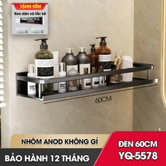 Kệ nhà tắm nhà bếp dán tường YQ-5578 Nhôm Anod không rỉ