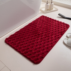 Thảm chùi chân lông nhung vân mai rùa lông dày mềm mịn chống trượt 40x60cm