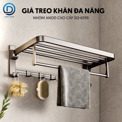 Giá treo khăn đa năng nhôm anod cao cấp SQ-6299