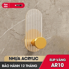 Móc treo khăn treo đồ decor phòng tắm vật liệu Acrylic cao cấp AR10 tặng kèm keo dán