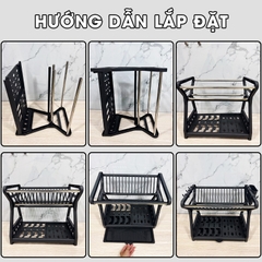Kệ úp chén, kệ bát đĩa LH-3639