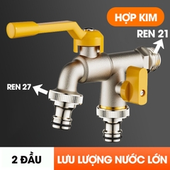 Vòi nước xả lưu lượng lớn cao cấp LD-9101, vòi xả hồ, vòi cho máy giặt, vòi nước ngoài trời sân vườn lõi to (Ren 21)
