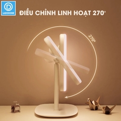 Gương trang điểm có đèn led LD-7222, gương để bàn gấp gọn di động, phù hợp sinh viên ở trọ, mang đi du lịch