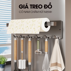 Móc treo đồ nhà bếp bếp, treo màn bọc, móc treo giấy cuộn đa năng RX18