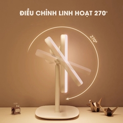 Gương trang điểm có đèn led LD-7222, gương để bàn gấp gọn di động, phù hợp sinh viên ở trọ, mang đi du lịch