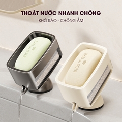 Khay đựng xà phòng để đứng kiểu mới LH-1937 đế hút chân không dể lắp đặt