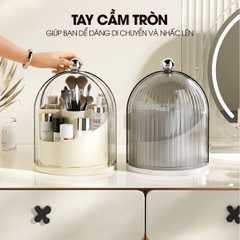 Hộp đựng cọ trang điểm, son môi, mỹ phẩn nắp xoay ngăn bụi JX2502